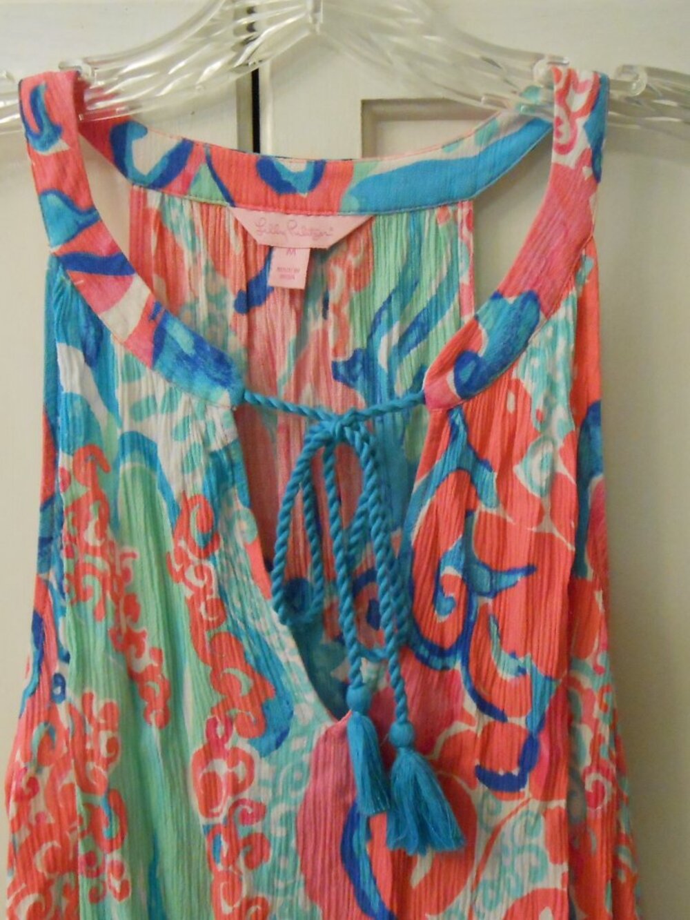 Lilly Pulitzer Dress with Tassel Hemline - Picture 3 of 7